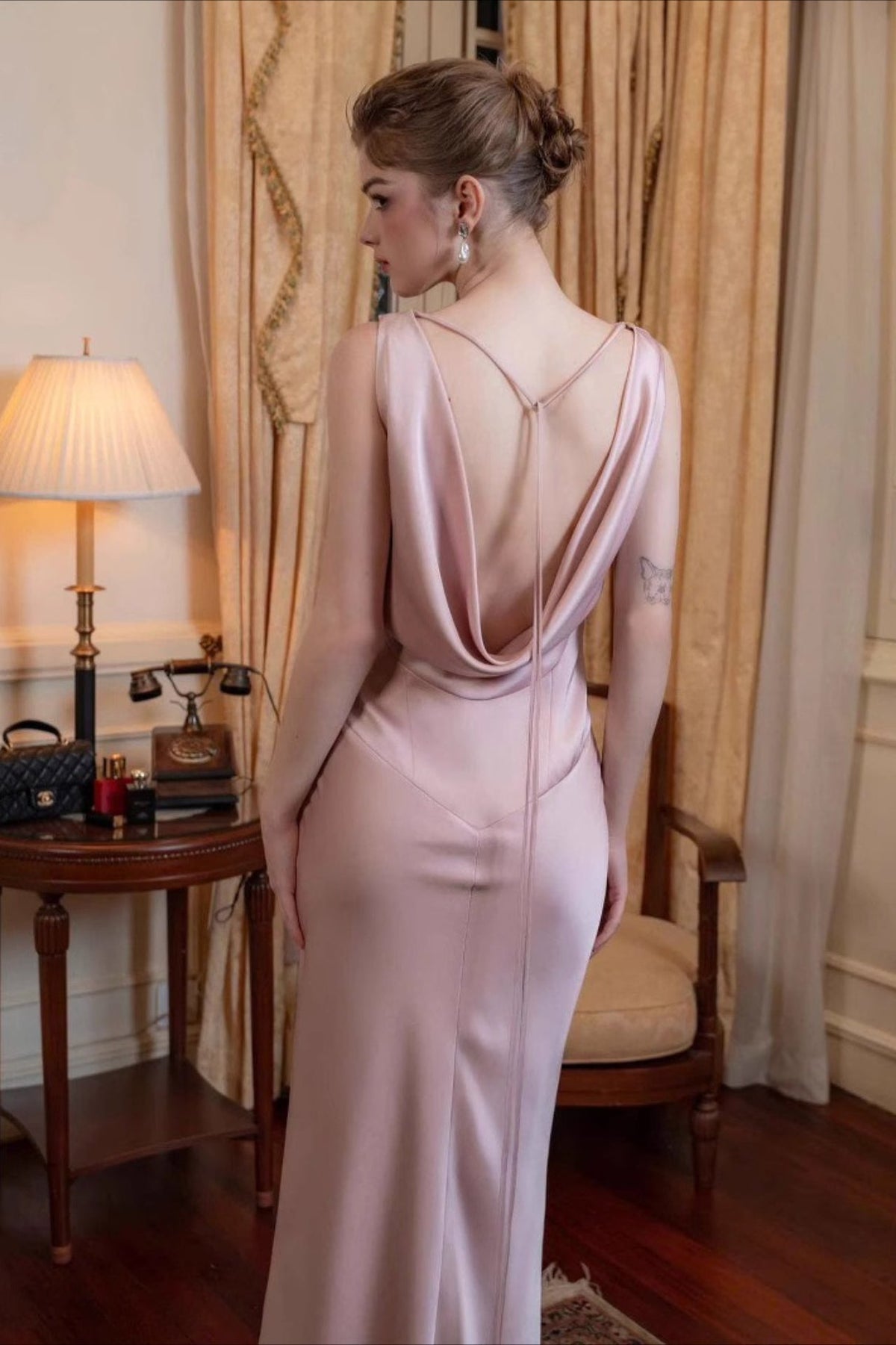 Satin Maxi Dress