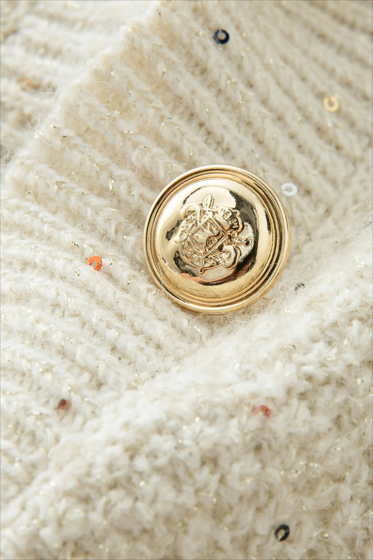 Casual Round Neck Knit Cardigan