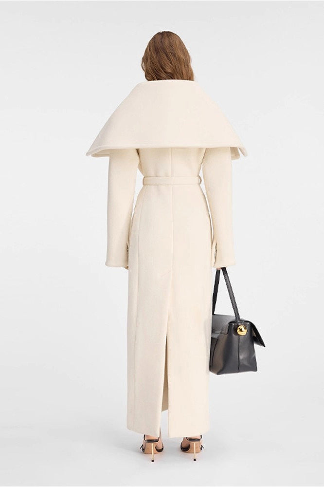 Elegant PrincessAce Wool Long Overcoat for Timeless Style