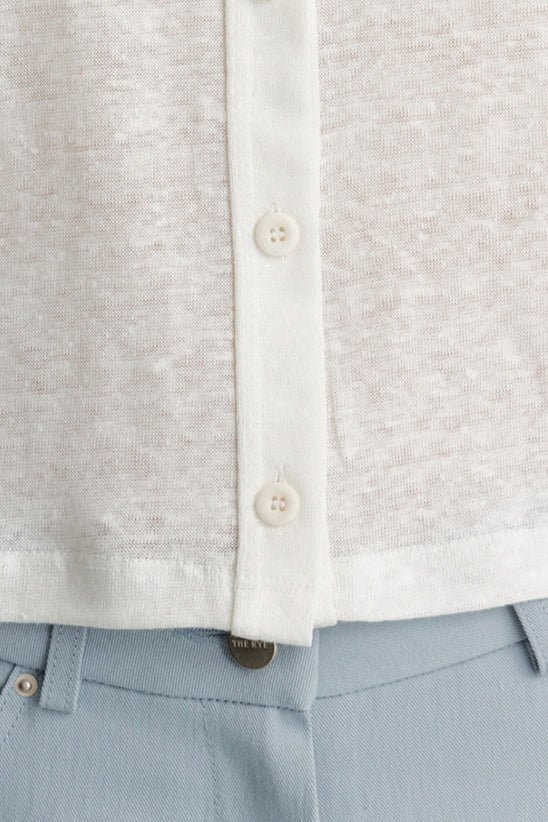 Solid Color Buttoned Knit Cardigan 8