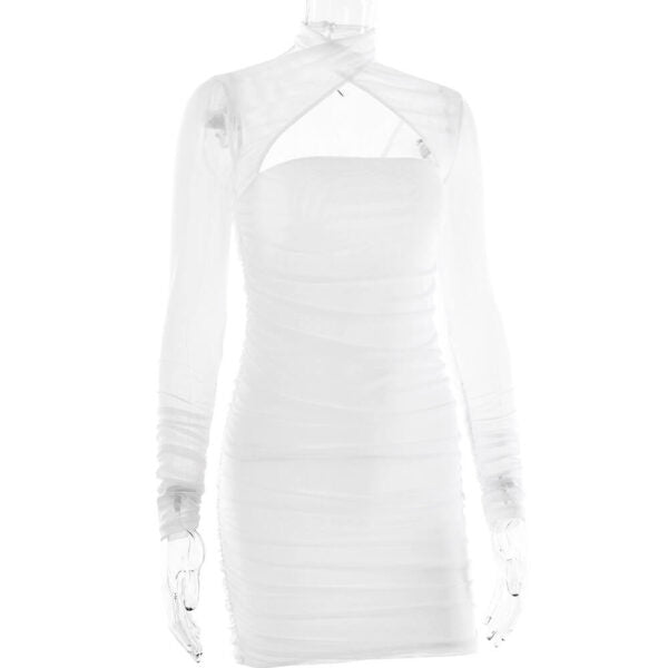 Georgina Short Dress - White 4