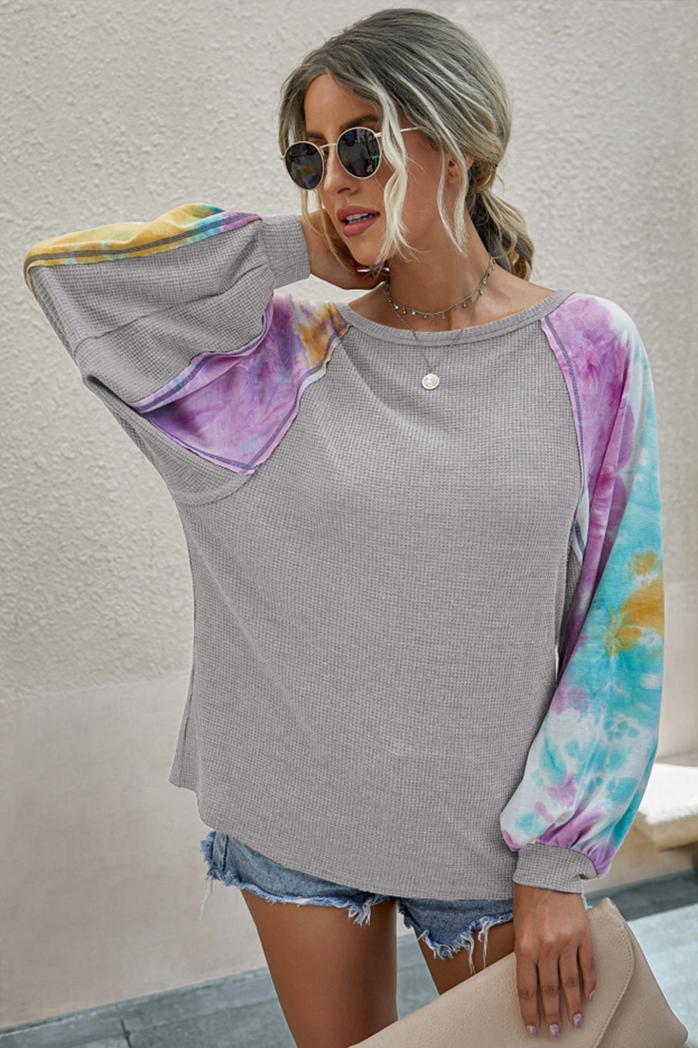 Printed Patchwork Top