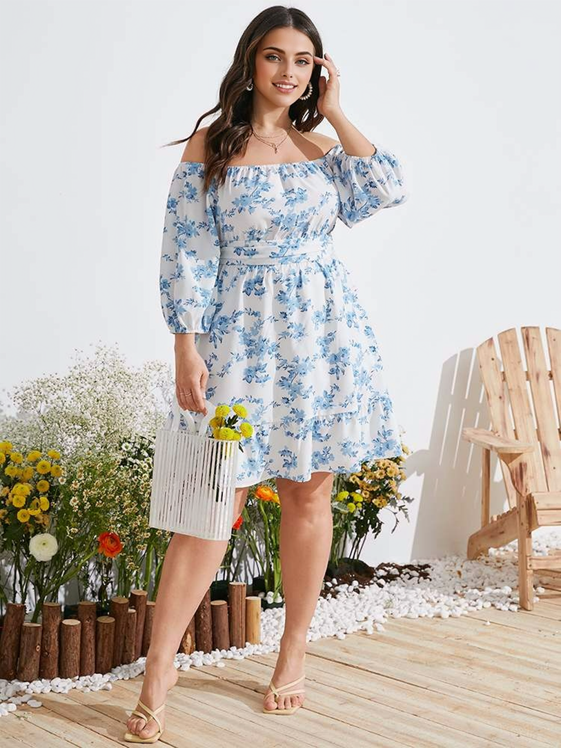Off Shoulder Beach Mini Sundress 6