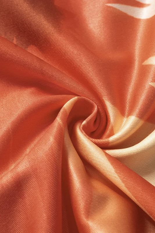 Flower Print Off Shoulder Midi Dress