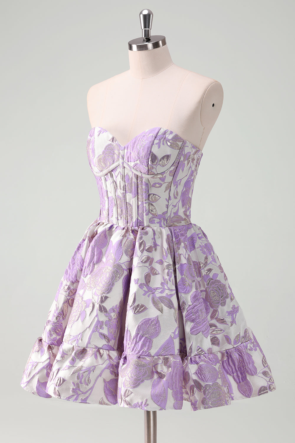 Blue Corset A Line Sweetheart Homecoming Dress - Fashionpara