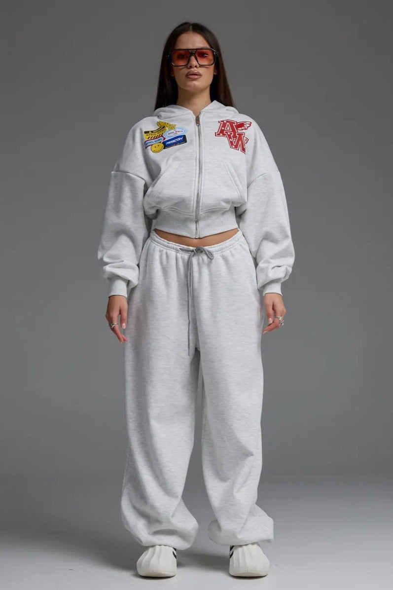 Motorcycle Graphic Zip Up Hoodie