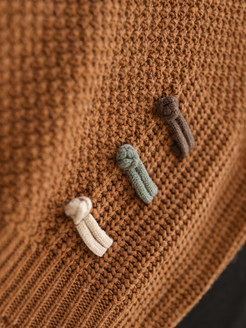 Everyday Cotton V-neck Pullover Sweater 2