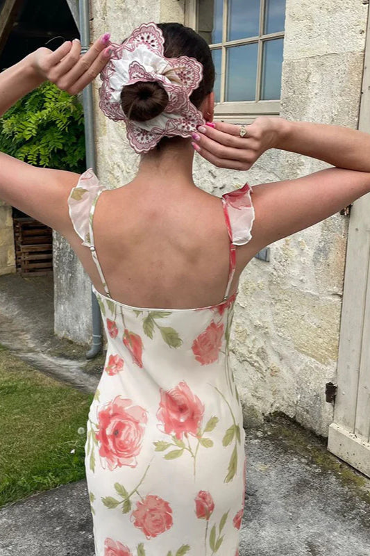 Floral Cami A-Line Maxi Dress