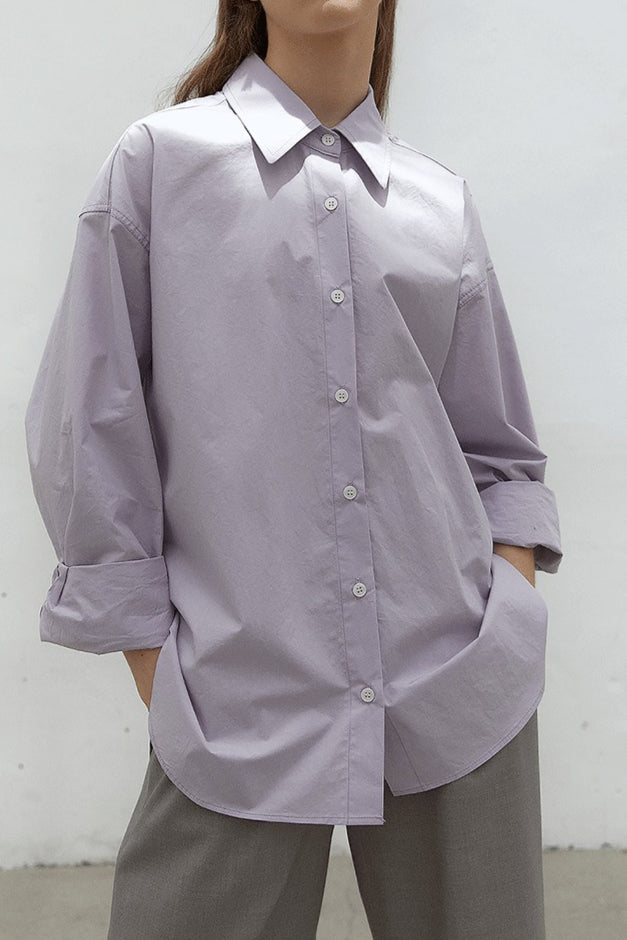 Casual Longline Cotton Blouse