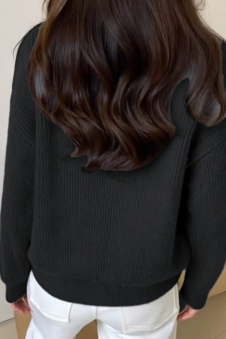 Loose Fit High Neck Sweater 6