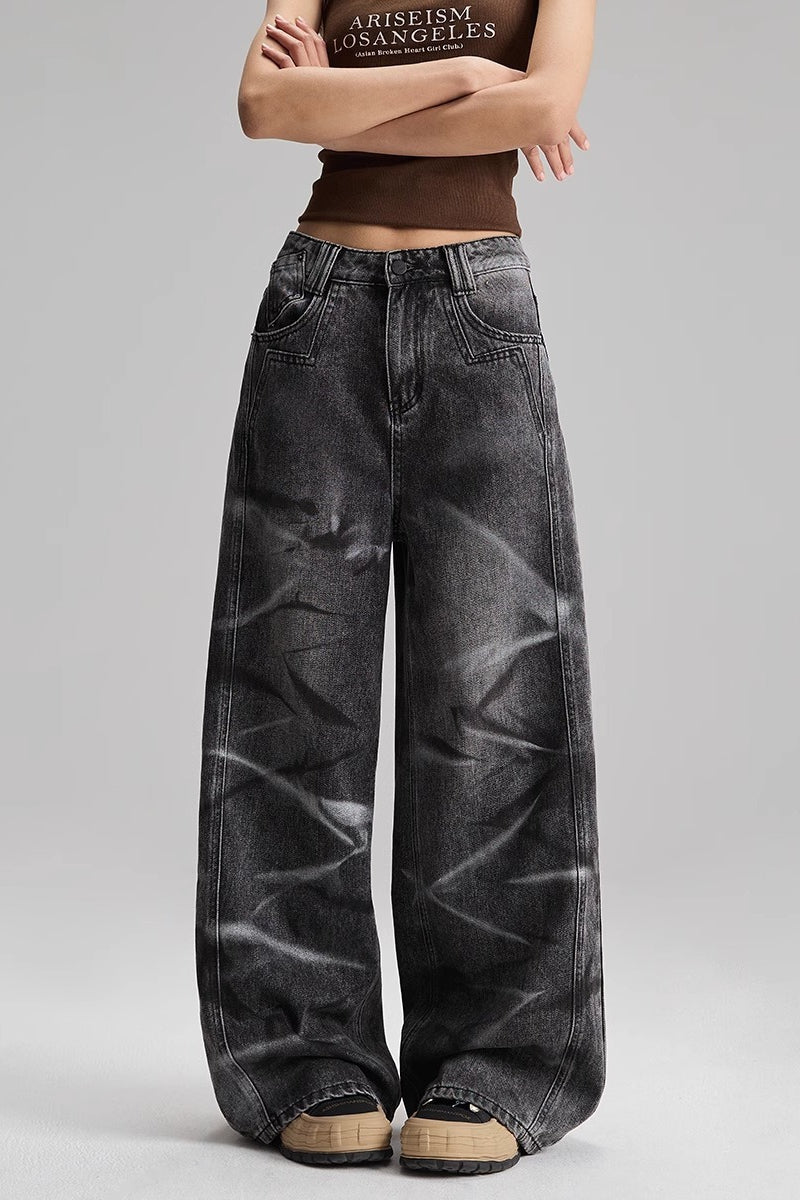 Loose Fit Straight Denim Jeans