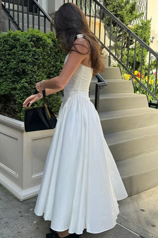 Satin Halter Neck Plunge Mermaid Midi Dress 2