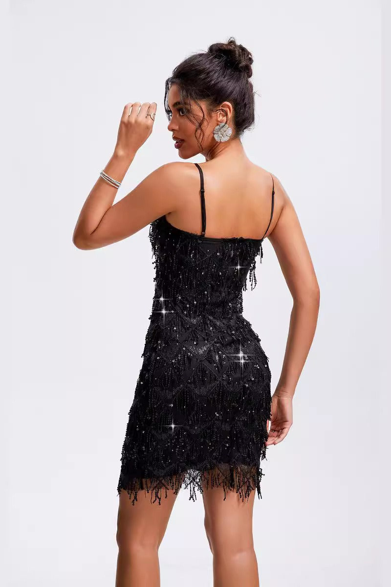 Sequin Midi Dress - View 2