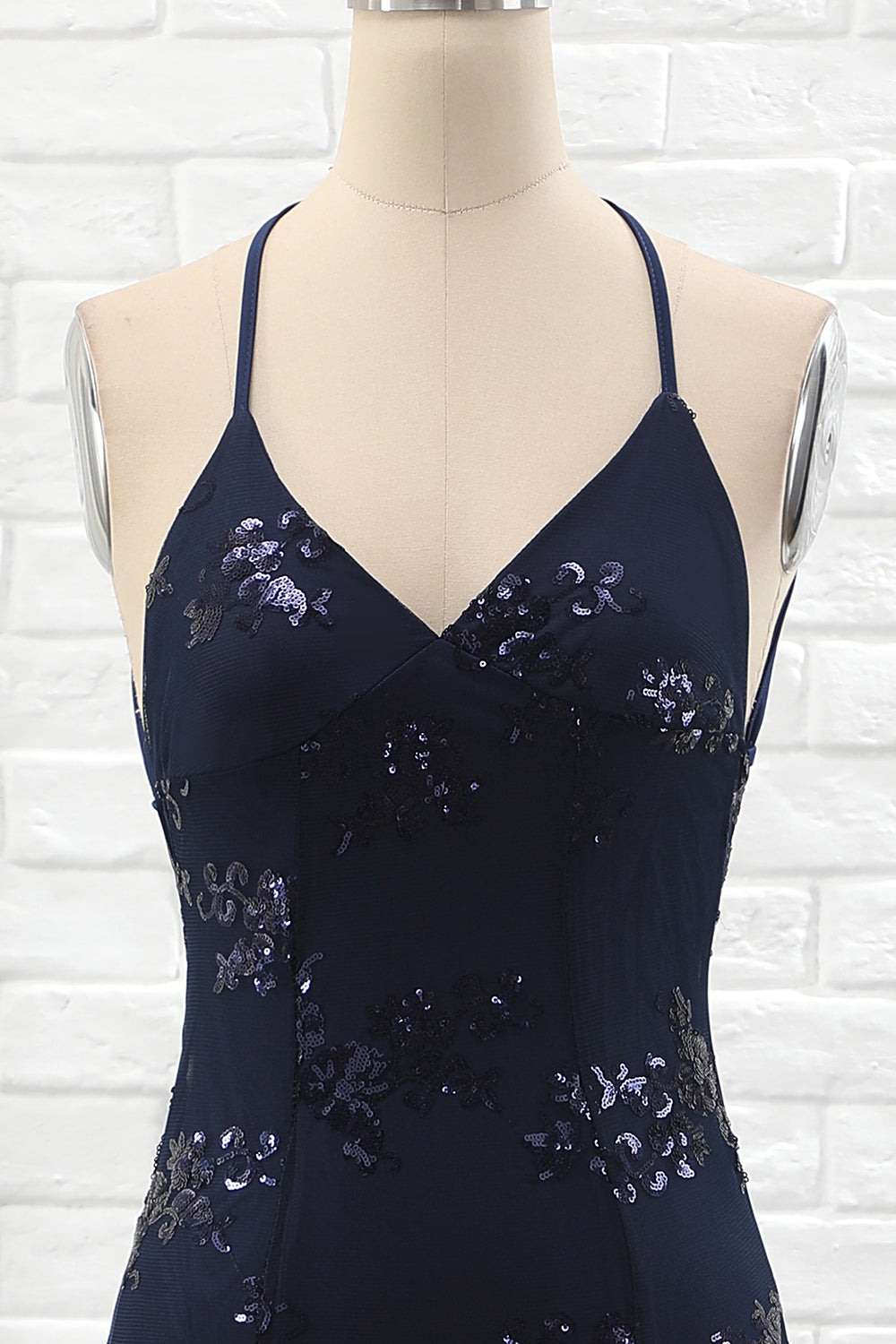 Spaghetti Straps Mermaid Party Dress - Fashionpara