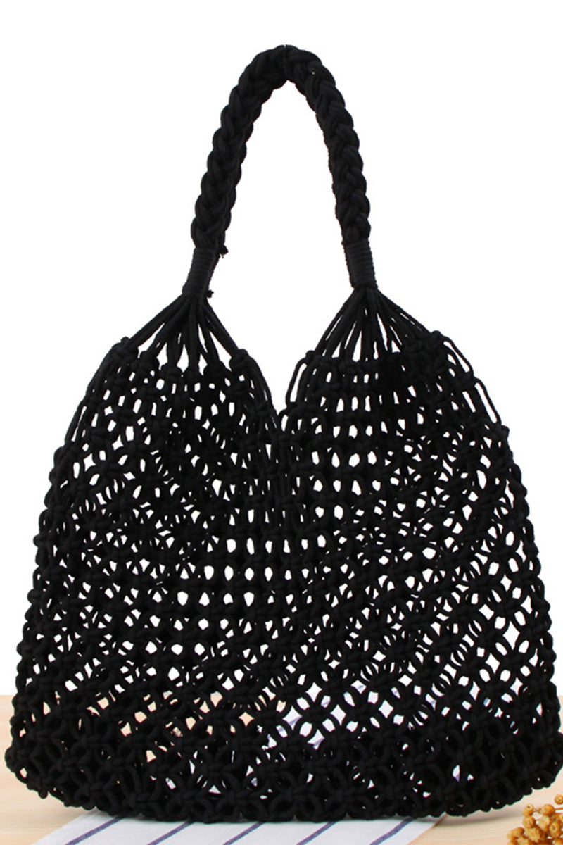 Beach Woven Straw Shopper Bag - Fashionpara