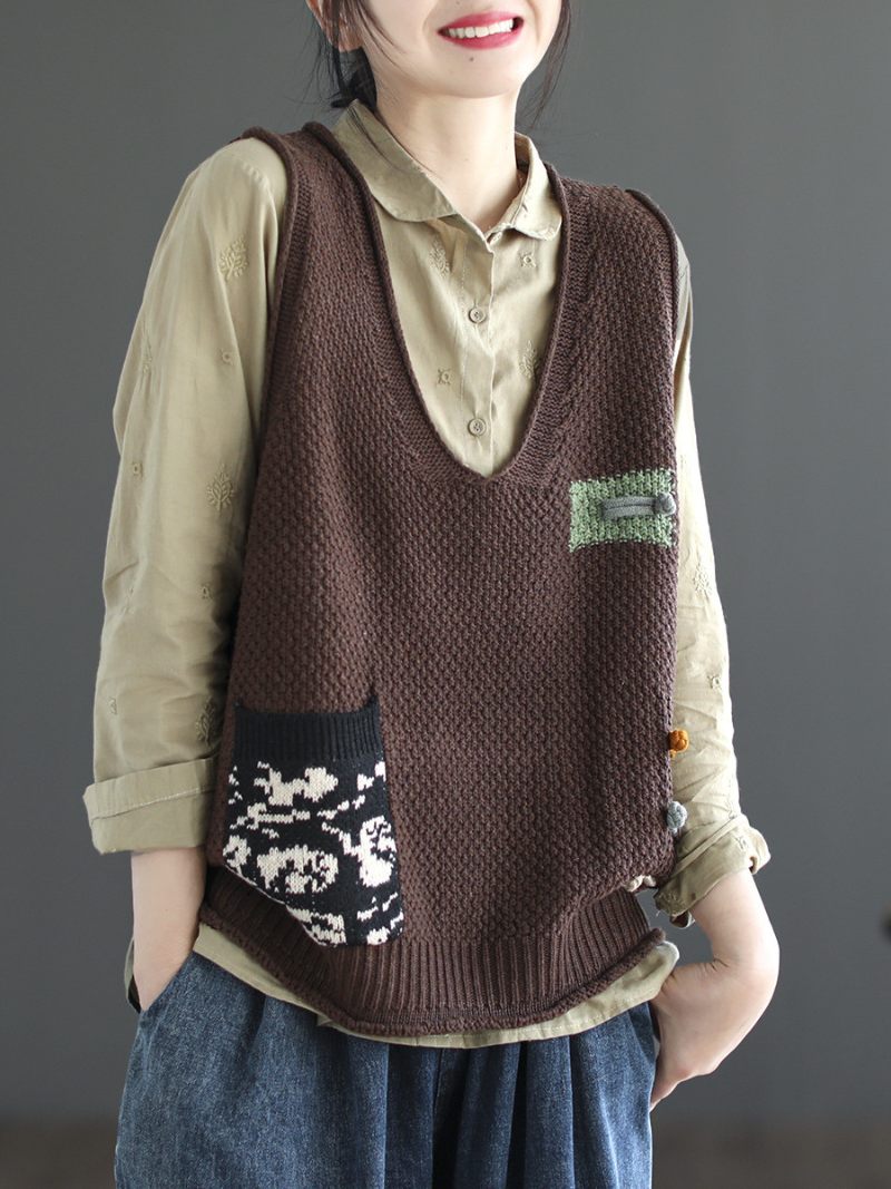 Everyday Cotton V-neck Pullover Sweater 10
