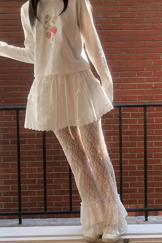 Gothic Ruffle Patchwork Pant