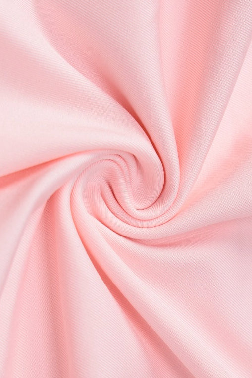 Ruched Long Sleeve Rosette Bodycon Mini Dress
