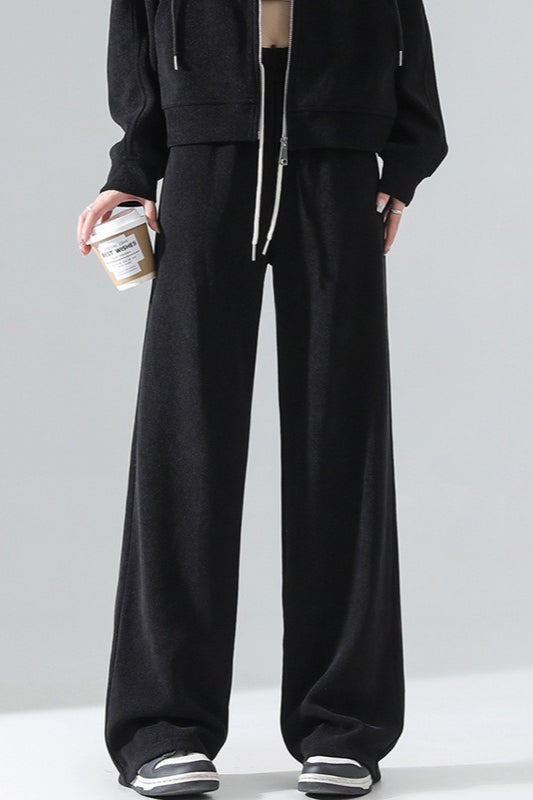 Fleece Lined Relaxed Knit Pants