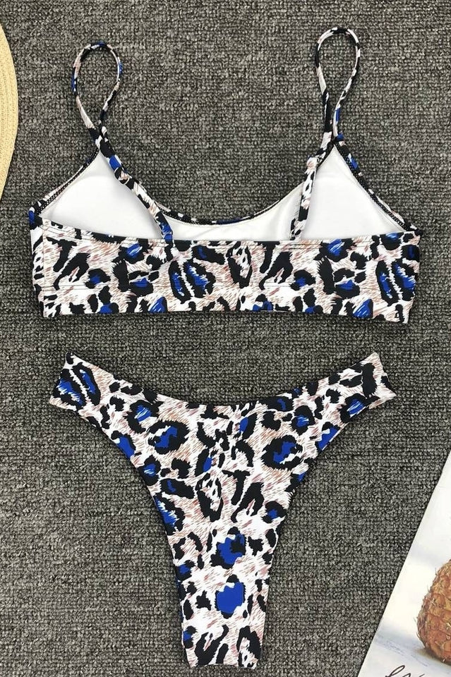 Leopard Print Bikini Set (Multicolor)