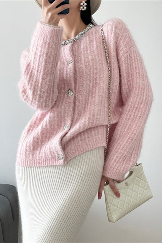 V-Neck Slim-Fit Knit Cardigan 5