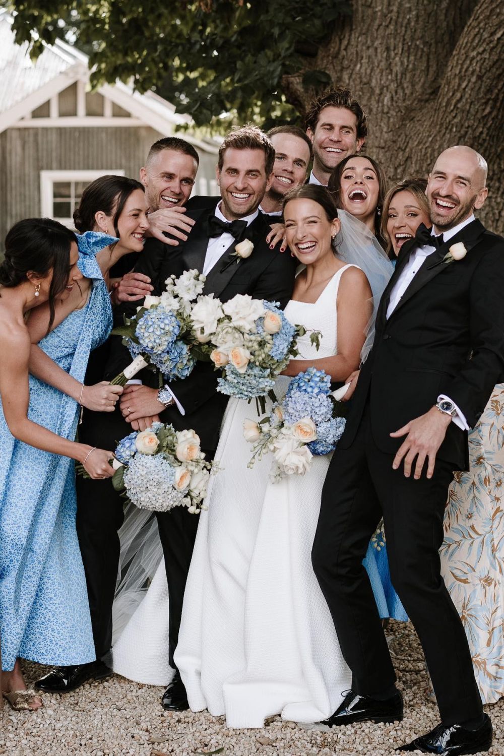 Elegant A Line Square Neck White Long Bridal Party Dress - Fashionpara