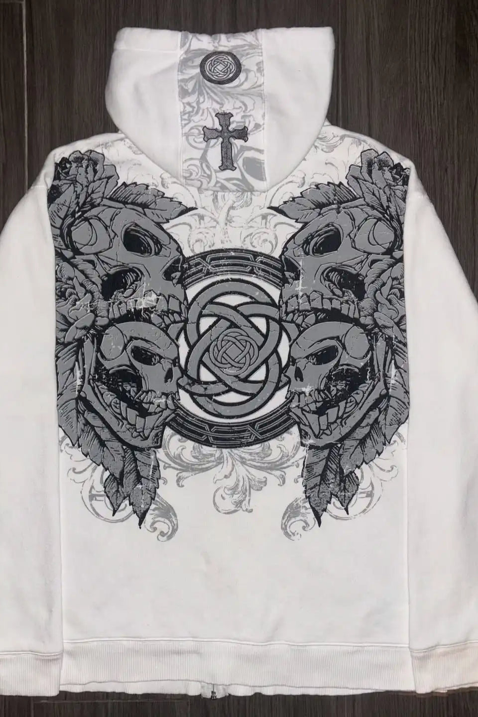 Retro Camo Print Oversized Hoodie