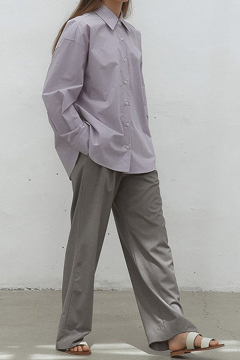 Casual Longline Cotton Blouse