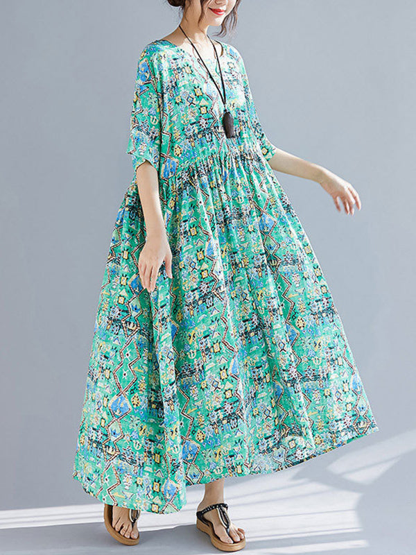Green Light Smock Dress - Fashionpara