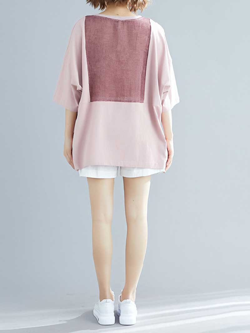 Foggy Day Round Neck Plain Top - Fashionpara