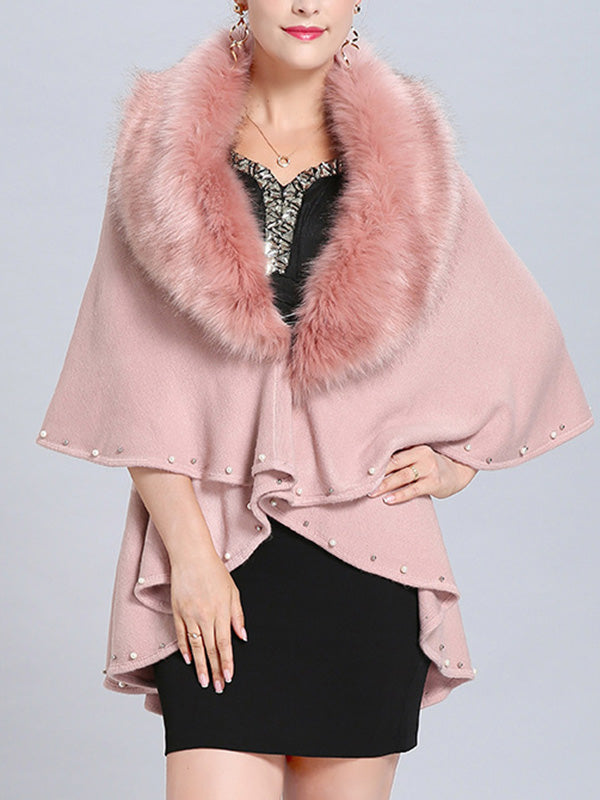 Malona Tail Neck Peplum Poncho Plus Size Cape Cardigan 5