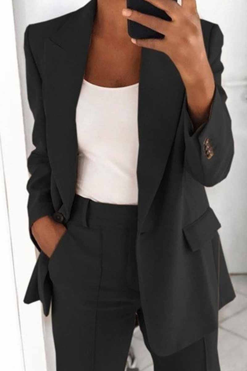 Florcoo Slim Fit Two-Piece Fashion Blazer Set in 5 Colors