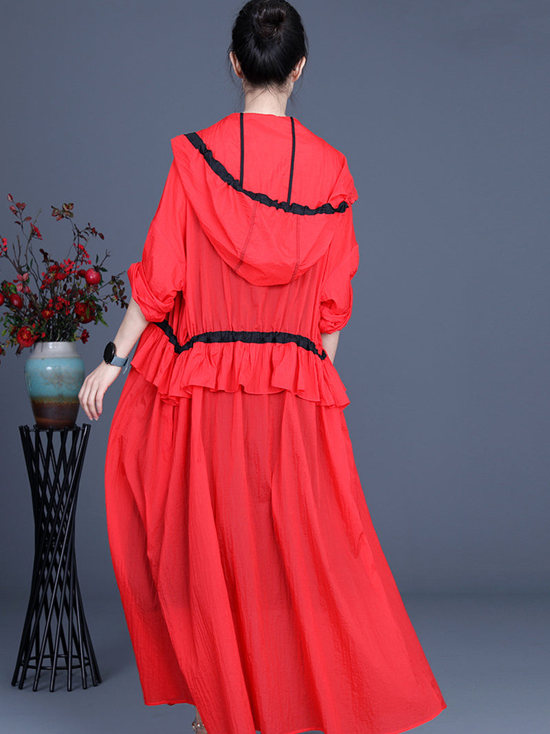 Lasted So Long Hooded Dress - Fashionpara