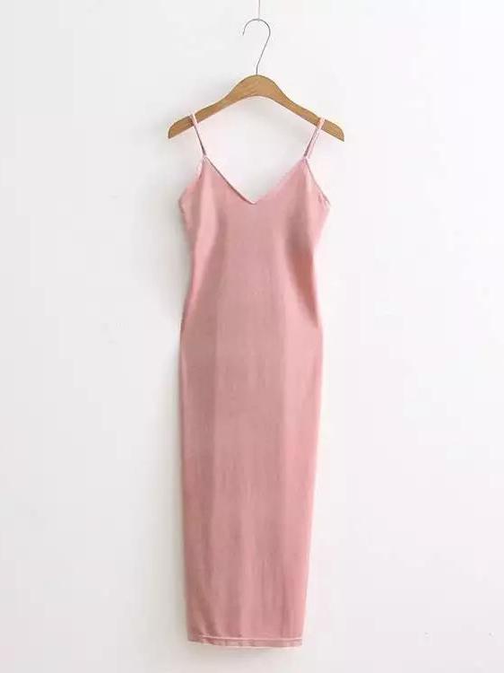 Spaghetti Strap Side-Slit Ruched Bodycon Mini Dress 6