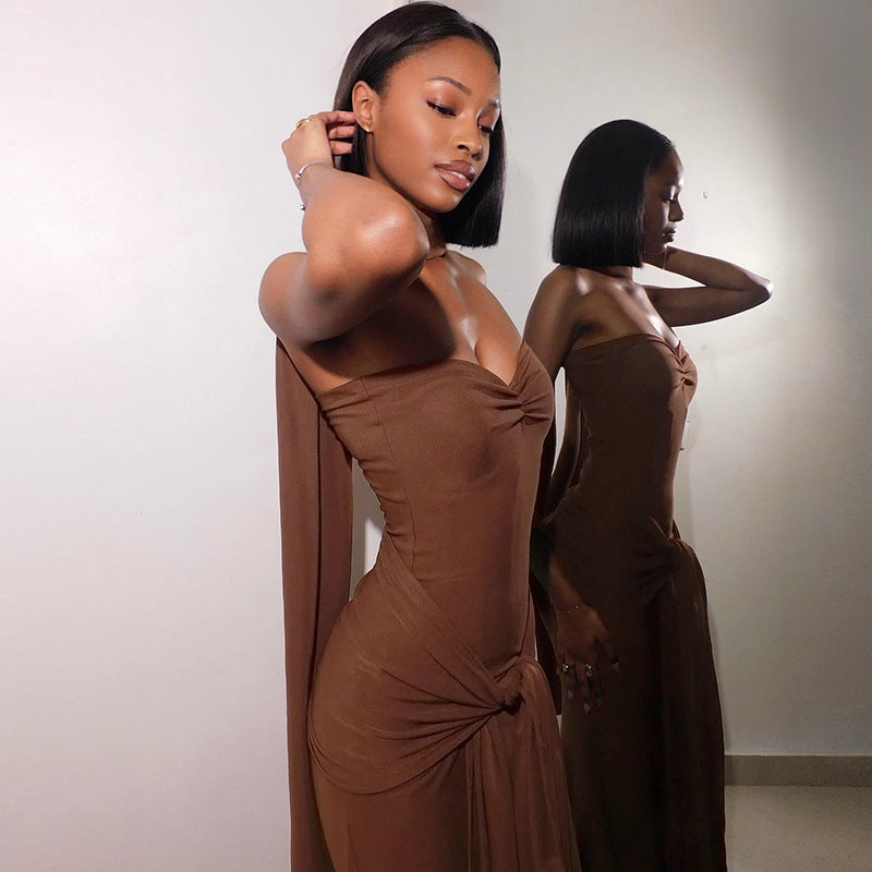 Carway Maxi Dress - Brown