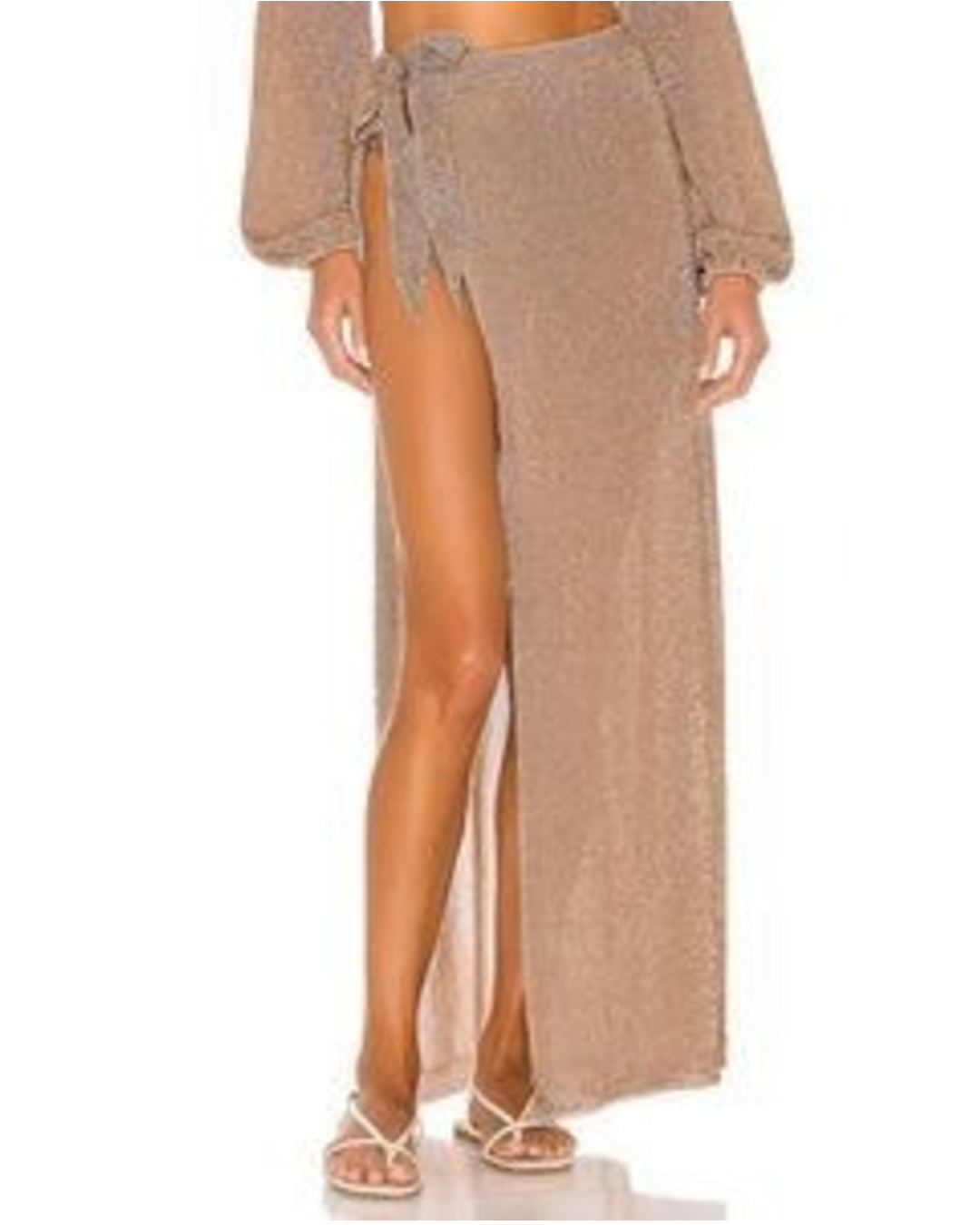 Wrap in Gold Skirt Set - Fashionpara