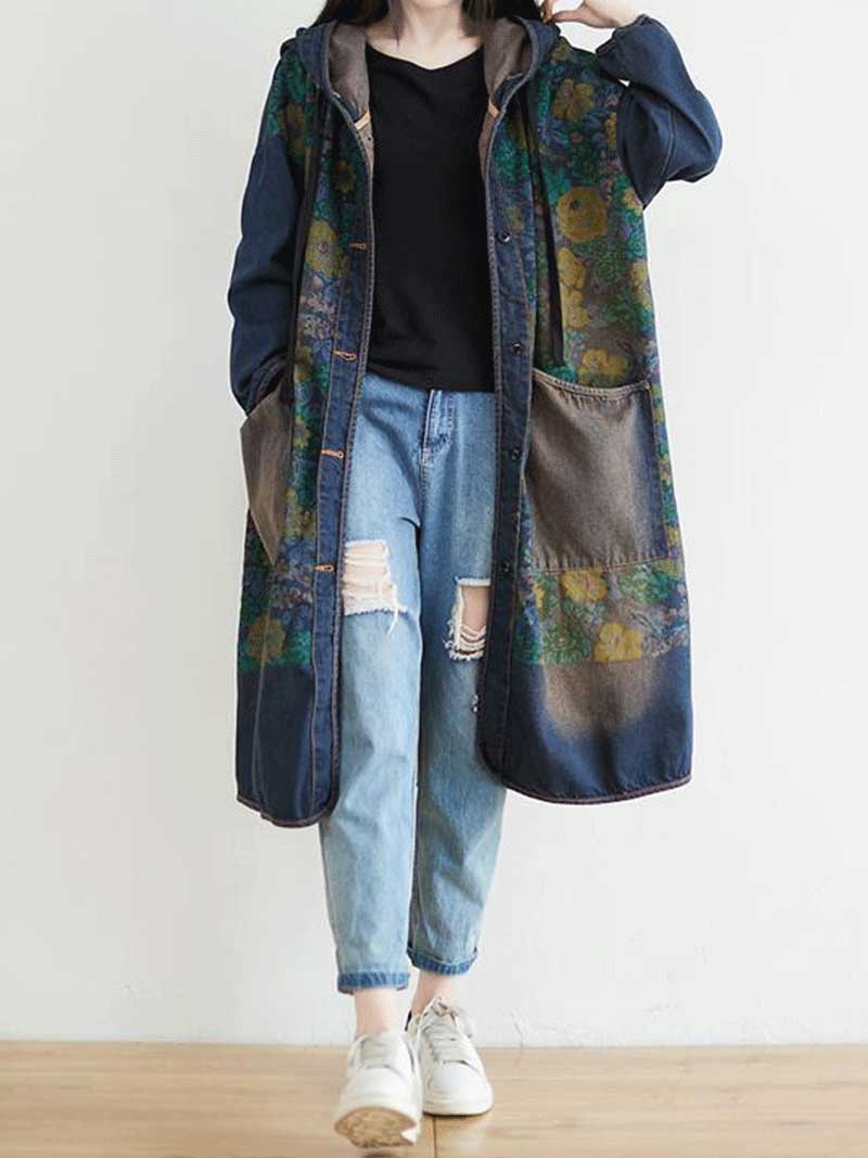 Stay Together Hooded jacket Style Midi Dress - Fashionpara