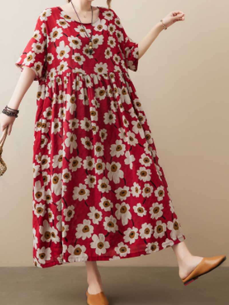 Giving Love Floral Smock Dress - Fashionpara