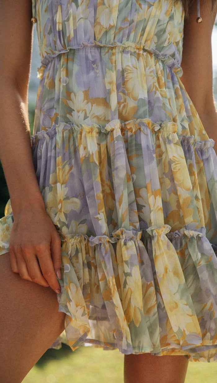 Zarita Mini Dress - Yellow