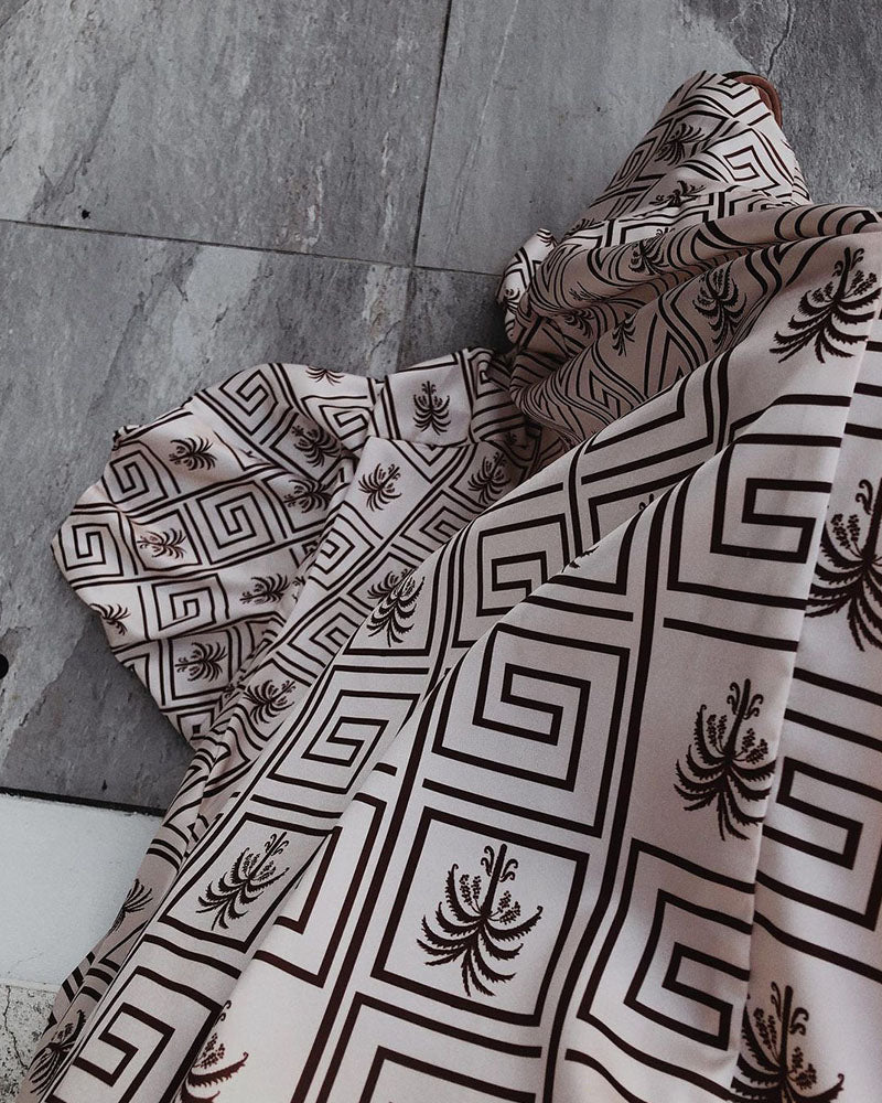 Vacation coconut print suspender dress - Fashionpara