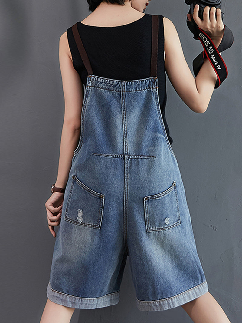 Like A Wind Short Overall Dungaree - Fashionpara