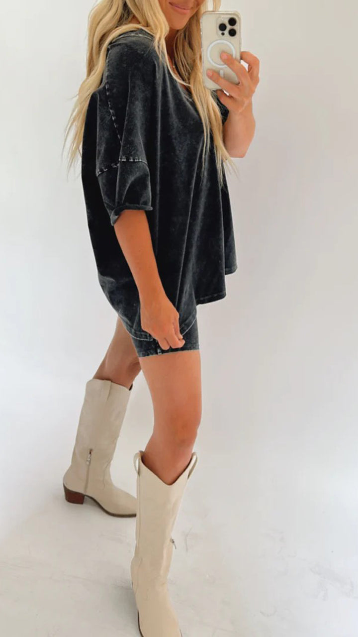 WOMEN'S SUMMER WASHED SET - Fashionpara