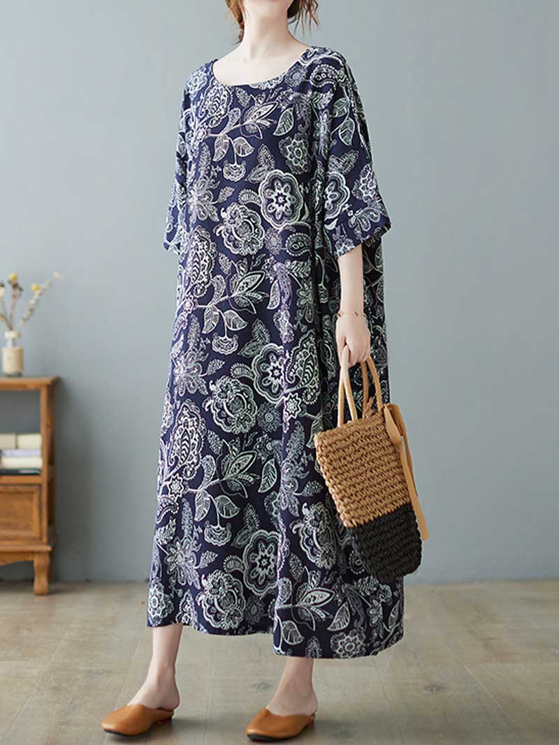 Seeing Your Dream Printed Midi Dress - Fashionpara