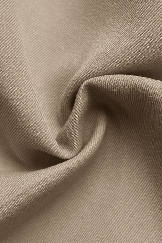 Check Trim Single Breasted Long Trench Coat 5