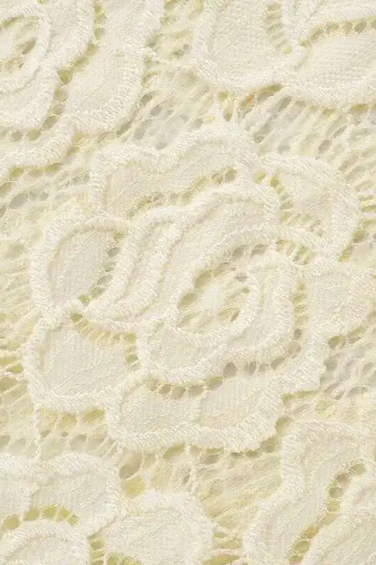 Lace Strapless Mini Dress