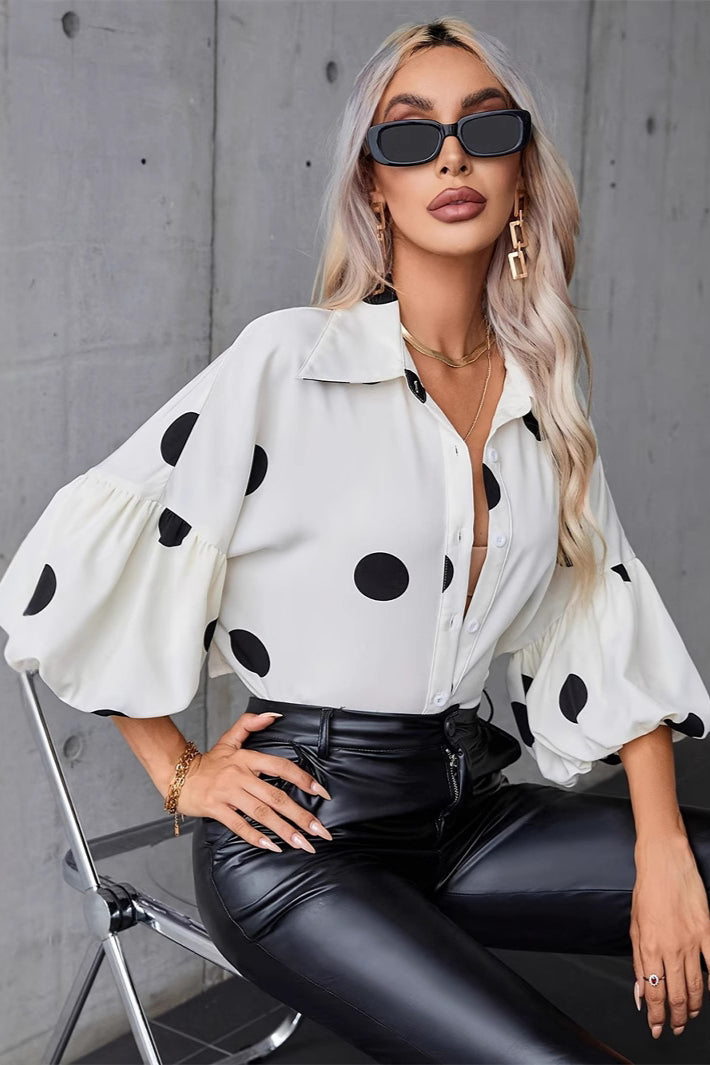 Elegant Fashion Button-Up Blouse