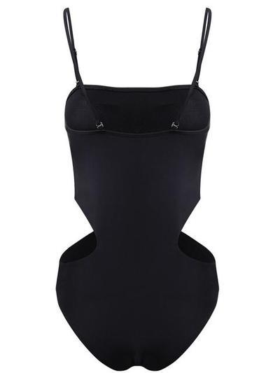 Colorblock Striped High Waist One-Piece Swimwear - Fashionpara