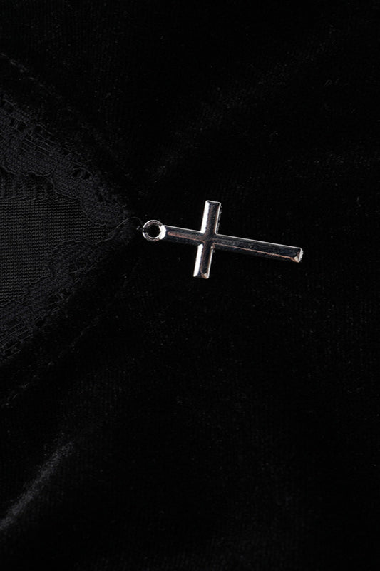 Lace Velvet Gothic Dress