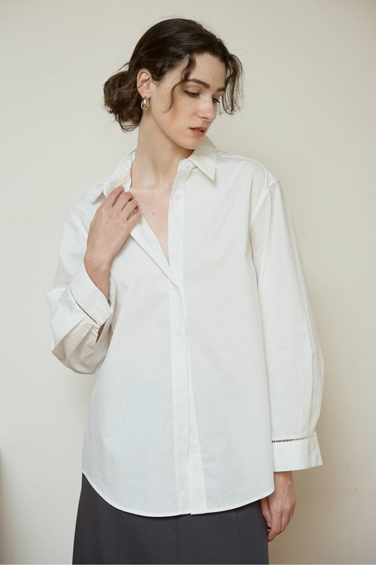 French Lazy Sheer Blouse