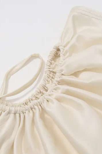 Hollow Out Bow Midi Dress